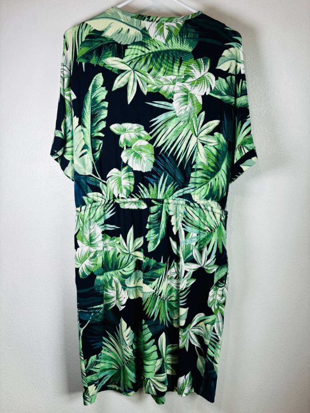 Chico's Green & Blue Midi Dress Size 1 (Medium) - Rayon Blend - Picture 2 of 3